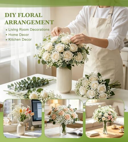 40 Pcs Babys Breath Artificial Flowers-Baby Breath Flowers Artificial Bulk - Image 6