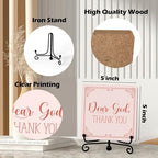 Home Decor, Farmhouse Shelf Decor For Living Room, Boho Aesthetic Table Decorations, Christian Gifts For Women Men, Entryway Tv Stand Fireplace Mantle Coffee Table Decoration (god-18) - Image 2