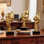 3 Pcs Thinker Statue,Modern Home Sculptures,Figurine for Bookshelf - Image 3