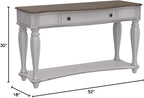 Liberty Furniture Industries Magnolia Manor Sofa Table, W52 x D18 x H30 - Image 3