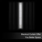 Blackout Curtains 66 x 72 Inch Long Light Grey Curtains Set of 2 Panels Room - Image 3