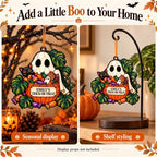 Halloween Tree Ornaments, Personalized Ghost Black Cat Candy Acrylic Decor - Image 6