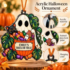 Halloween Tree Ornaments, Personalized Ghost Black Cat Candy Acrylic Decor - Image 5