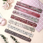 Yookeer 7 Tier Christian Wall Art Bible Verses Pink English Style - Image 3