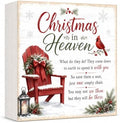 Memorial Christmas Decorations Sympathy Gift for Loss of Loved One Sign by GUDIO