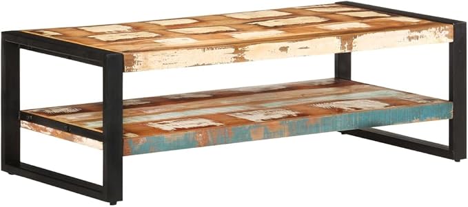 Coffee Table 47.2"x23.6"x15.7" Solid Reclaimed Wood, End Tables, Living Table - Image 6