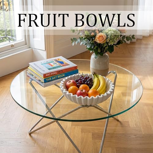 Decorative Bowls for Home Decor (White, 7.9''x 3'') - Image 6
