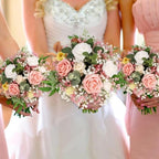 N&T NIETING Babys Breath Artificial Flowers Bulk, 15Pcs, Pink White - Image 5