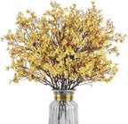 8Pcs Artificial Babys Breath Flowers Real Touch Fake Gold Flower Decoration by HIAGROW