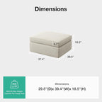 Novilla 108" Modular Sectional Sofa, Modular Sectional Couches - Image 2