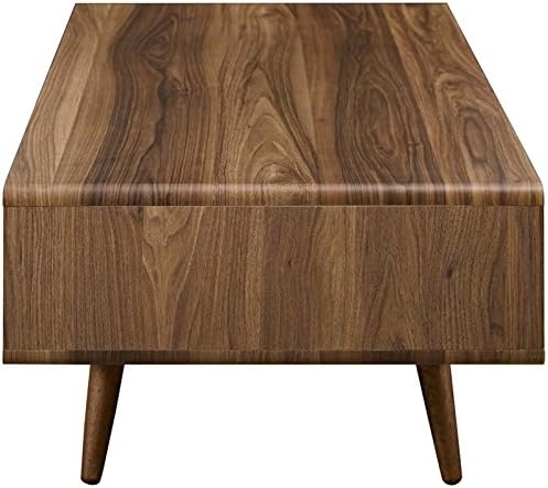 Modway Transmit Mid-Century Coffee Table, Walnut White - Image 6