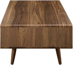 Modway Transmit Mid-Century Coffee Table, Walnut White - Image 6