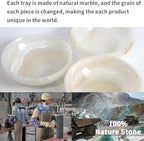 Luxury Decorative White Onyx Bowl, Large Key Bowl For Decor - Image 3