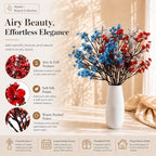 Mandy's 6 Bundles Artificial Red White Blue Baby’s Breath Flowers - Image 2