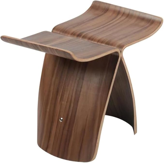 Simple Japanese Solid Wood Curved Stool Side TableSofa TableBedside Table by Unknown