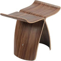 Simple Japanese Solid Wood Curved Stool Side TableSofa TableBedside Table by Unknown