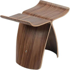 Simple Japanese Solid Wood Curved Stool Side TableSofa TableBedside Table by Unknown