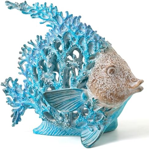 VVGIFTS Beach Coastal Coral Reef Angelfish Home Office Bathroom Decor Gift by VVGIFTS