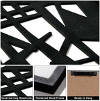 3D Wood Abstract Wall Art, Framed Black and White Wall Art, Modern Minimalist Black Wall Decor for Living Room Bedroom Bathroom Dining Room (Ready to Hang, 12x16 inches, Set of 3, Framed) - Image 2