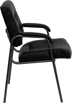 Flash Furniture Haeger Black LeatherSoft Executive Side Reception Chair - Image 7