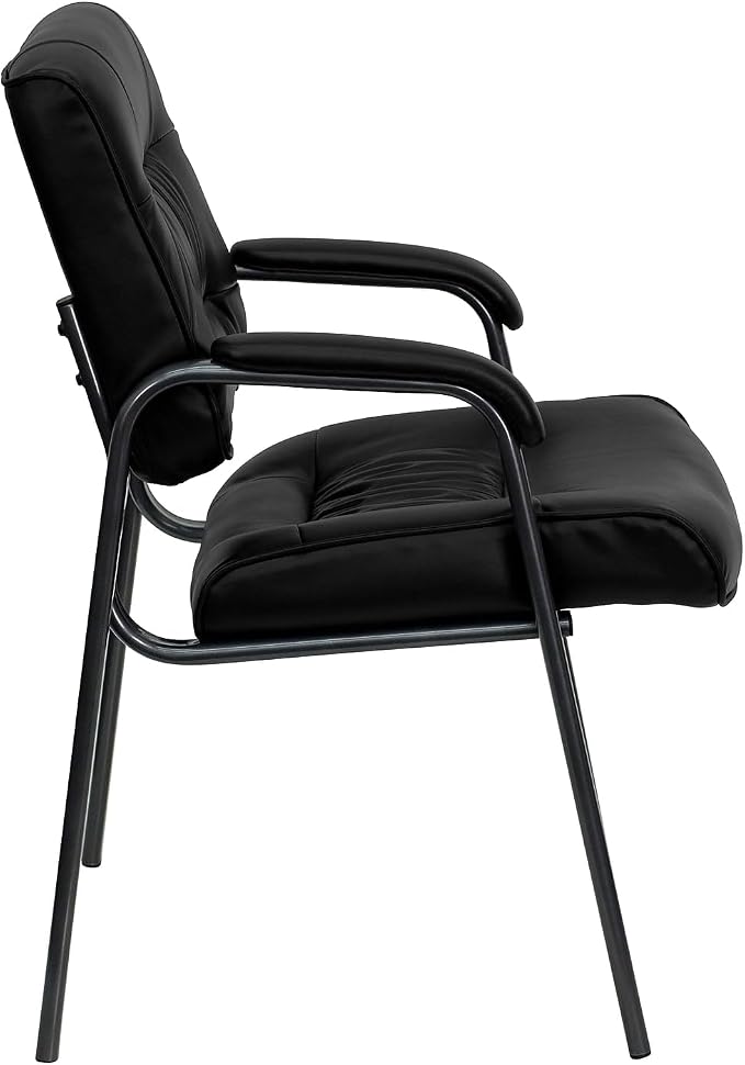Flash Furniture Haeger Black LeatherSoft Executive Side Reception Chair - Image 7