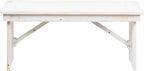 Flash Furniture HERCULES Series 40" x 12" Antique Rustic White Solid Pine - Image 9