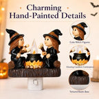 Dlfghos Halloween Witch Campfire Nightlight Witch Flickering Night Light - Image 6