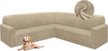 HDCAXKJ Corner Sectional Couch Covers Velvet Stretch L Shape Sofa Cover Soft by HDCAXKJ