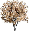 Mandy's 15 Bundles Artificial Light Brown Baby’s Breath Flowers by Mandys