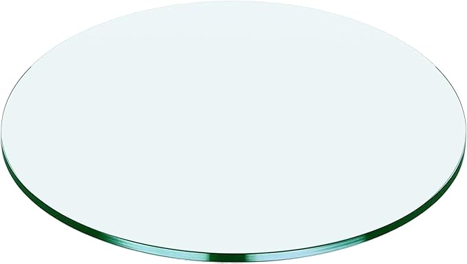 42" Round Tempered Glass Table Top by Unknown