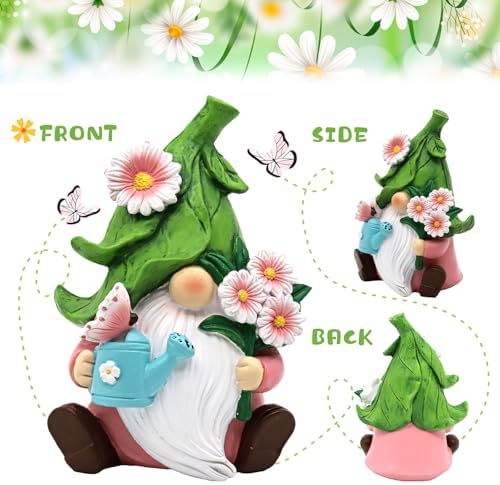 Summer Garden Gnome Decor with Daisy Floral Gnomes Gifts for Women - Image 2