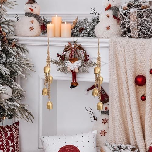 Christmas Bells Vintage Hanging Decorative: Gold Bells Decoration - Image 5
