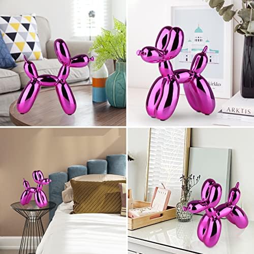Red Balloon Dog Decor,Balloon Animal Decors, Room Shelf Decor Preppy,Cute Statue Home Decors, Bedroom Modern Sculpture Desk,Office Gold Decorations Small Figurines - Image 5