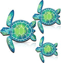 Bucherry 3 Sizes Wooden Sea Turtle Wall Decor Turtle Wall Art,Blue Green by Bucherry