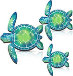 Bucherry 3 Sizes Wooden Sea Turtle Wall Decor Turtle Wall Art,Blue Green by Bucherry