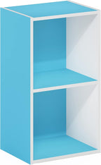 Furinno PASIR Book Shelf, 2-Tier Modern Bookshelf, Open Shelves Bookcase 9 x 12 - Image 6