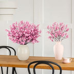 8Pcs Artificial Babys Breath Flowers Real Touch Pink Fake Flower Decoration - Image 4
