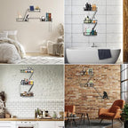 SweetSage Fire Escape Wall Shelf - New York Decorative Ladder Shelf, Wall Art Floating Shelf Black Metal Shelves for Bedroom, Home Office Storage and Display (3-Tier) - Image 3