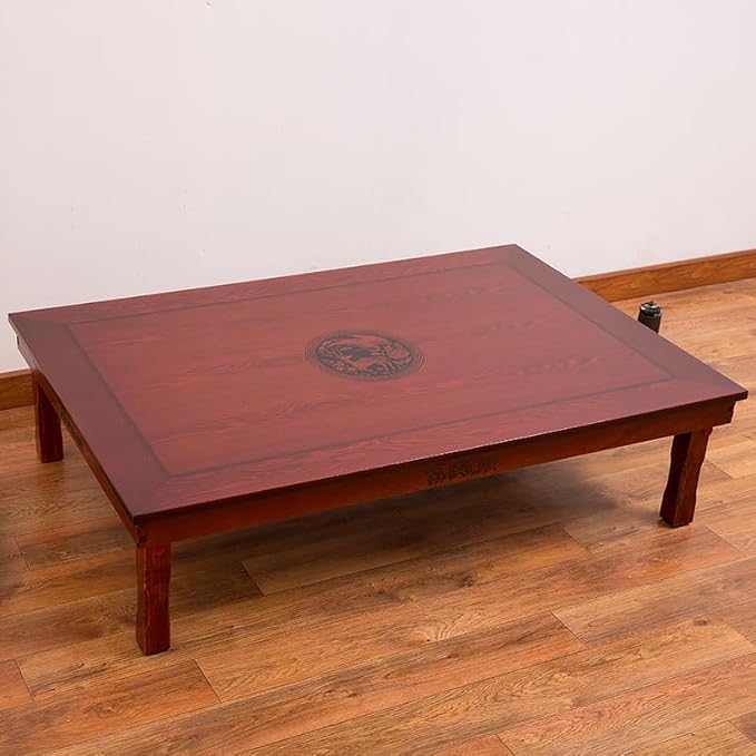 Rectangle 120x80cm Korean Dining Table Folding Leg Dining Room Furniture Asain - Image 4