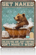 Bear Bath Metal Tin Sign 12x16 Inch Bear Metal Poster Bear Tub Metal Tin Sign Home Kitchen Garden Bar Pub Restaurant Bathroom Are Wall Decor by KIYOYOHomeIsOurHappyPlace
