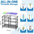 Toothbrush Holders for Bathrooms 304 Stainless Steel Quick Drying Black - Image 3