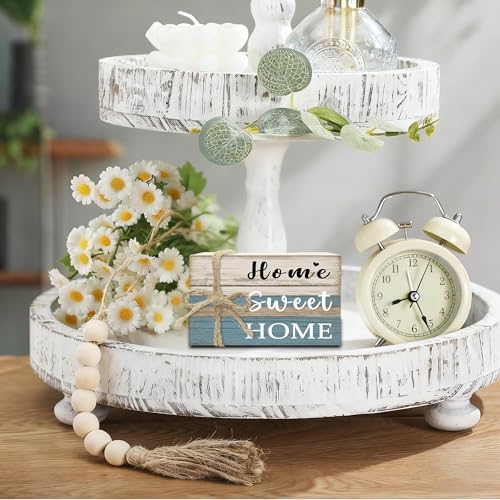 Mini Decorative Books For Home Decor, Small Wood Book Stack For Table Decor, Home Sweet Home decoration Books For Living Room Bookshelf, Farmhouse Stacked Books decoration（L50) - Image 3