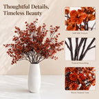 Mandy's 6 Bundles Artificial Burnt Orange Baby’s Breath Flowers - Image 4