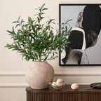 Leftover 5 Pcs 33.4'' Faux Olive Branches for Vase Realistic,Tall Faux Greenery for Vase,Fake Plants,Eucalyptus Stems,Faux Stems for Centerpieces Decoration,Home Decor,Table Decor(No Olive Fruit) - Image 3