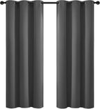 Yakamok Room Darkening Curtains 42x72 inch Length Charcoal Grey-Living Room | 2 by Yakamok