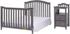 Pemberly Row 4-in-1 Convertible Crib and Changer, Sustainable Gray Pine Wood - Image 3