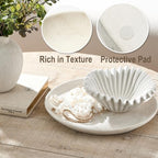 Ceramic Decorative Table Tray Round Trays Home Decor Farmhouse (12" Rustic) - Image 5