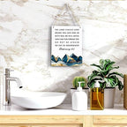 BELLOWDEER Inspirational Decor Deuteronomy 31:8 Christian Gifts Bible Verse Wall Art Scripture Wooden Hanging Sign for Modern Home Office Bathroom Bedroom Wall Art Decoration 8 x 10 Inches - Image 5