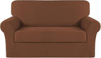 Turquoize Stretch Sofa Slipcover 2 Pieces Sofa Cover Couch Cover by Turquoize