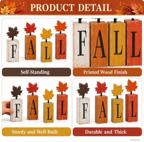 Vintage Leaves Fall Decor, Fall Decorations for Home - Image 4